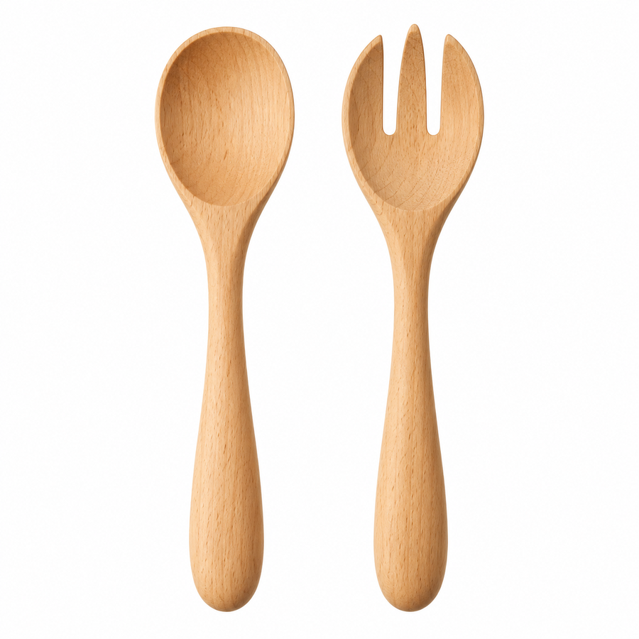 Wooden Salad Server Set