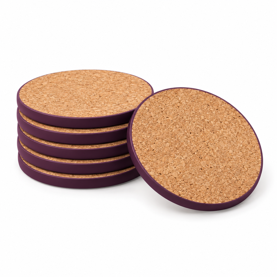 Cork Coaster Set