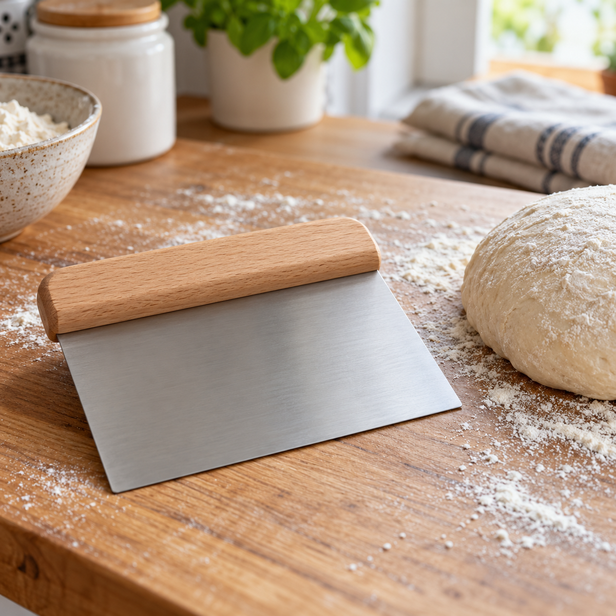 Stainless Steel Dough Scraper