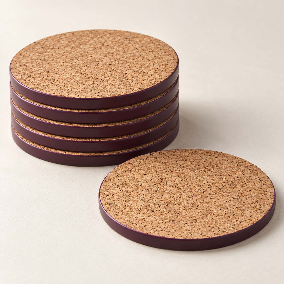 Cork Coaster Set