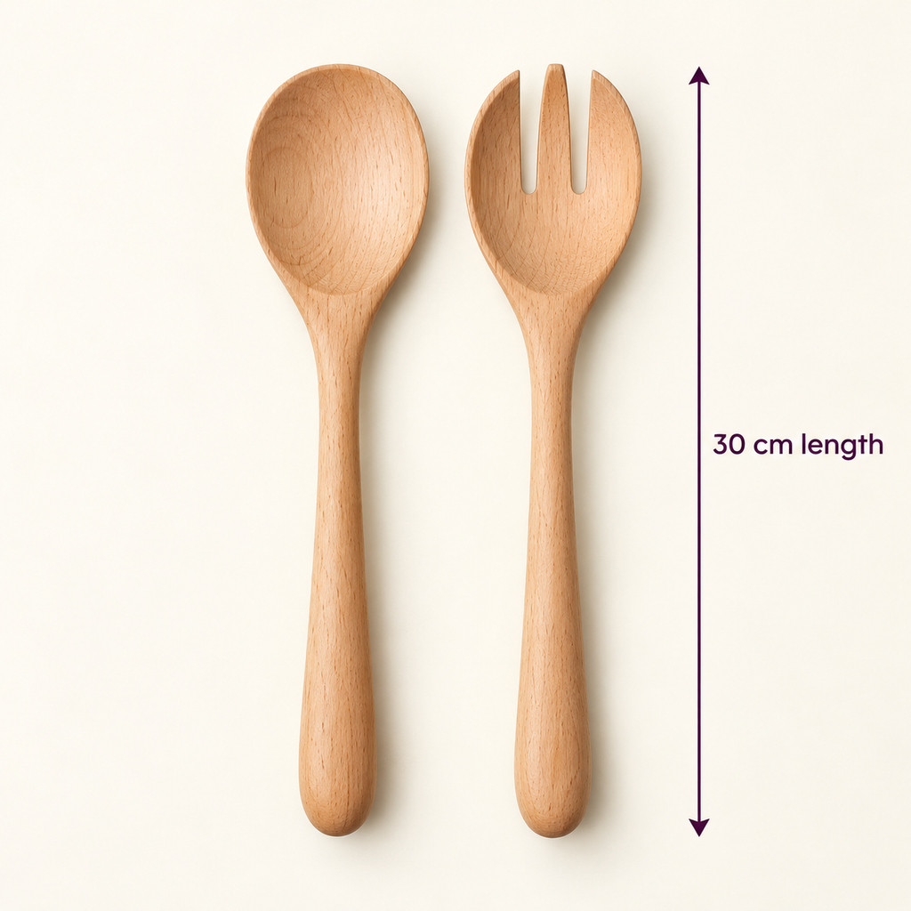Wooden Salad Server Set