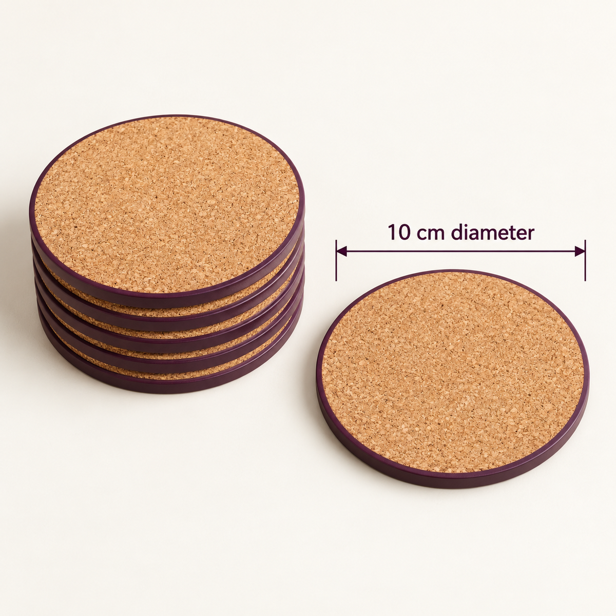 Cork Coaster Set